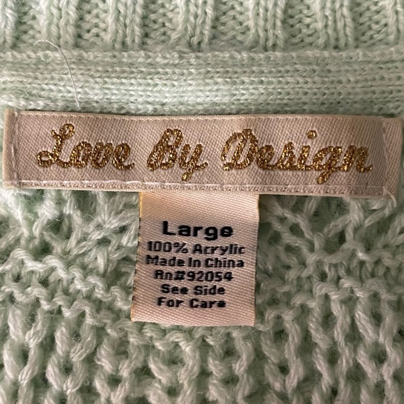 Love By Design Sweater 💕 Mint Green - Picture 12 of 12